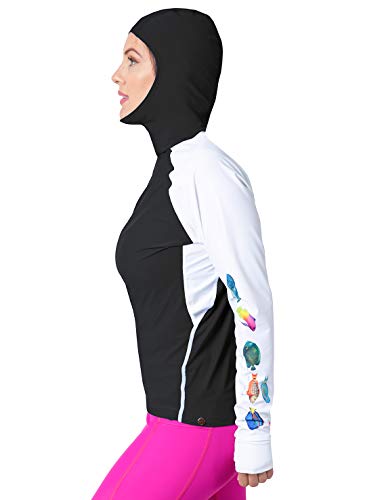 Amazon.com: Tuga Women's Snorkel Hood Top/Caribbean Fish, UPF 50+