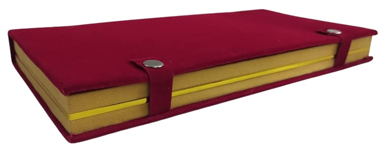 Beauty Tool Wooden Velvet Jwellery Jewel Storage Box for Big Aaram Chain Bangles & Earring for Women (15 X 6 Inches) | Pack Of 1 | (Gold With Red Color)