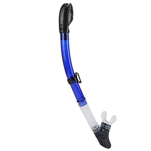 Yuecoom Silica Gel Diving Tube,Diving Breathing Tube,Silica Gel Full Dry Diving Tube for Underwater Sport,Snorkeling Equipment-Blue
