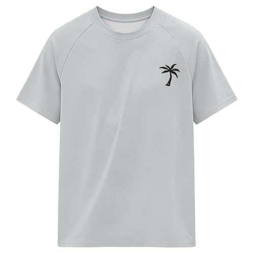 T-shirt d'été pour homme oversized respirant imprimé noix de coco vêtement de gym et fitness