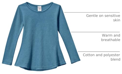 Image of City Threads Girls Long Sleeve Shirts Thermal Tunic Tops, Cotton Blend Shirt for Girls