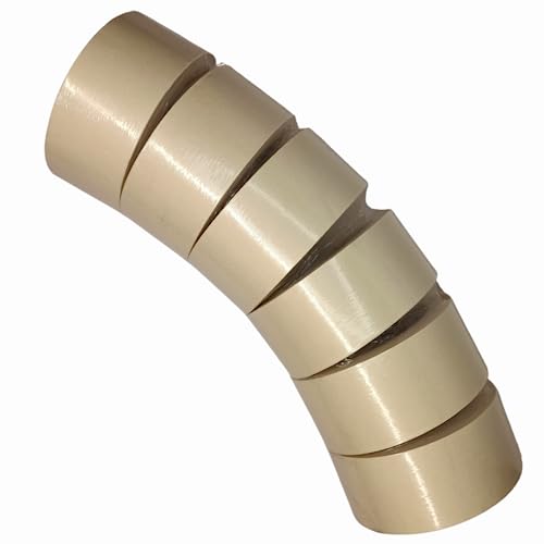 KOUSEL Cinta de carrocero para pintar y enmascarar Cinta pintor excelente adhesion sin residuos (PACK 6 rollos) 48mm x 45 metros