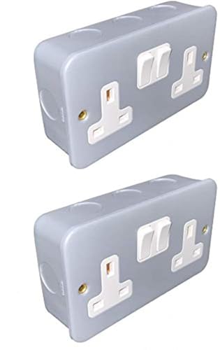 Prise de courant Axiom avec interrupteur 13A pour double garage