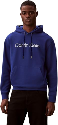 Calvin Klein LS EU 350terry Hoodie Lv04lf242g Sudaderas, Blue (Blue Majesty), 3XL Grande Alto para Hombre