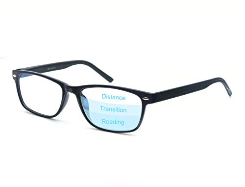 MODFANS Progressive Multifocus 0.0 Reading Glasses,Blue Light Blocking Glasses,Anti-Glare,Anti-Eye Fatigue,UV