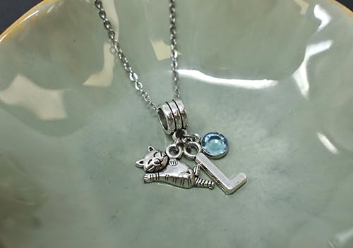 MOM & THREE DAUGHTERS Little Girl's Cat Necklace | Personalized Birthstone and Initial | 14" Plus 2" Extender Chain | Kitten Necklace | Gift for Her4