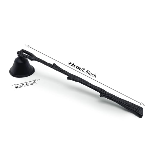 WOPARTY Candle Snuffer,Candle Snuffer Extinguisher with Long Handle Branch Shape - for Putting Out Candle Flame Safely,Black Candle Snuffers Accessory for Candle Lovers