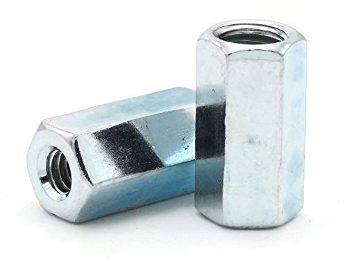 Coupling Reducer Nut Zinc - 1/2"-13 to 3/8"-16 (5/8" F x 1-1/4" L)- Qty-25