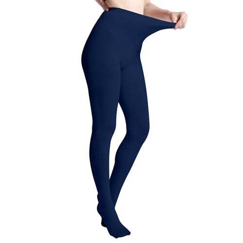 Image of MATHACINO Women's 80D Solid Color Soft Semi Opaque Pantyhose Colored Tights High Waist Womens Tights