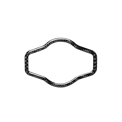 Carbon Fiber Inner Mouldings Panel Frame Cover Accessories Interior Sticker Trim for Audi A4 B8 A5 2009-2016(Headlight Switch Frame)