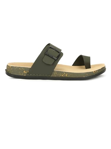 Image of Men Thumb Style Slippers | Ethnic Slip-On Sandals | Traditional Footwear | Comfortable Rubber Sole Chappals | Casual Slippers for Men