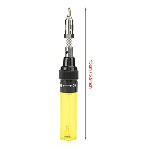 Fer à Souder Au Butane Sans Fil - Stylo Pistolet De Précision Jaune - Idéal Électronique, Circuits Et Bijouterie