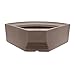 Wise BM11028-1B-1725 Premier Series Pontoon 28-Inch Radius Corner Seat Base Only, Mocha Java