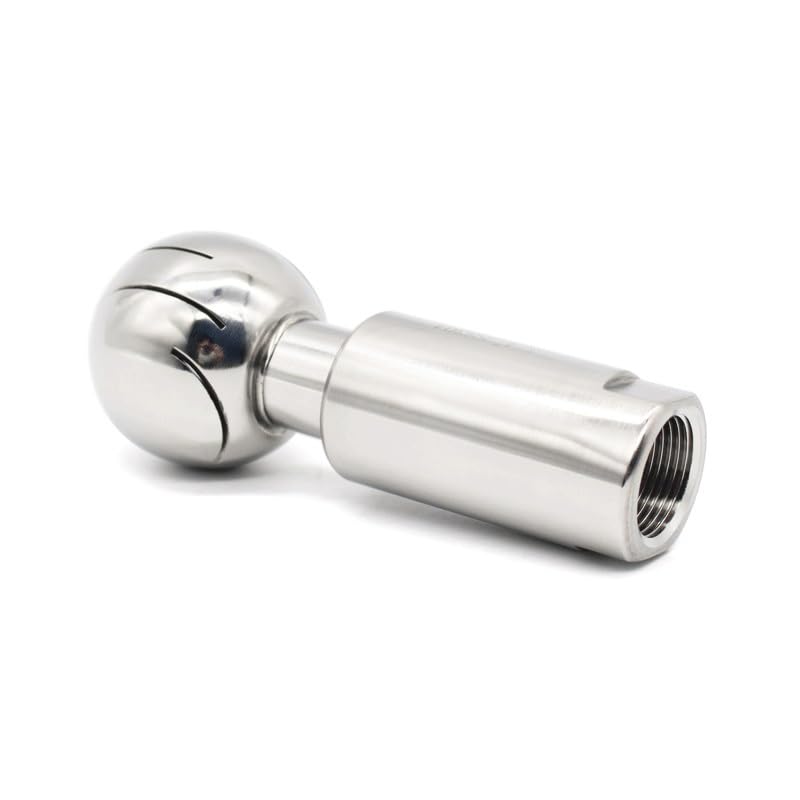 Rotary Spray Cleaning Ball Stainless Steel Rotary Spray Ball CIP Tank Cleaning 360 Coverage Internal Thread 0.5-1In(SS304 0.5In)