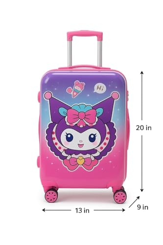 Image of ADSON Abs Kids Trolley 360 Rotating Luggage 360 Wheels Non-Breakable Exclusive Edition 20 Inch Kids Hardsided Suitcase with 4 Wheels, 360 Wheel Travel Trolley Bag