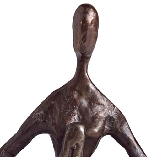 Danya B. Yoga Bronze Sculpture Female Figure In Twisting Pose For Home Or Office Decor, Yoga Teacher And Studio Gift, Accent Piece For End Table Or Book Shelf #TOP2