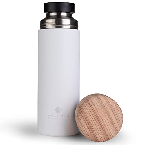 Hastings Collective Fika Slim Coffee Travel Mug Tumbler - Stainless Steel Vacuum Insulated Thermos Cup With Spill Proof Lid, 17Oz (500Ml) (White) #TOP6