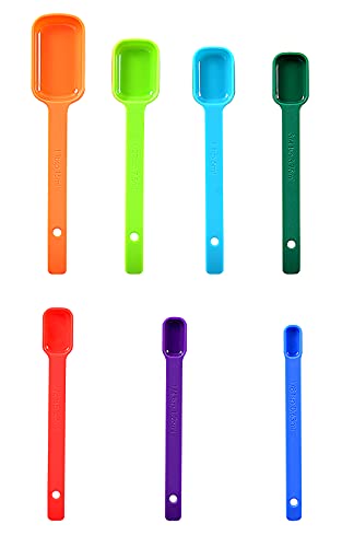 Dotinghux Plastic Measuring Spoons 8-Piece,Assorted Colors #TOP1