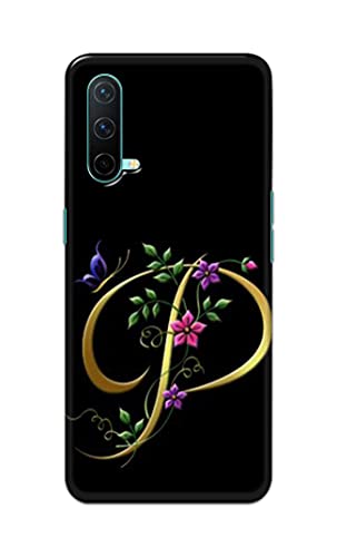Image of Printed Hard Back Cover Case for OnePlus Nord CE 5G Back Cover (Alphabet P) -1803