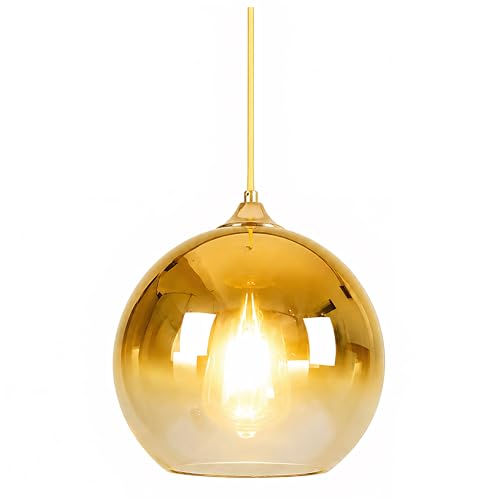 Lampe suspendue E27 pour îlot de cuisine et salle à manger moderne doré