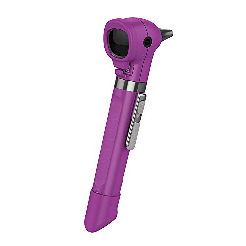Image of WelchAllyn Pocket LED Fiber-optic Otoscope with AA Battery Handle, Part No. 22870-PUR (Purple)