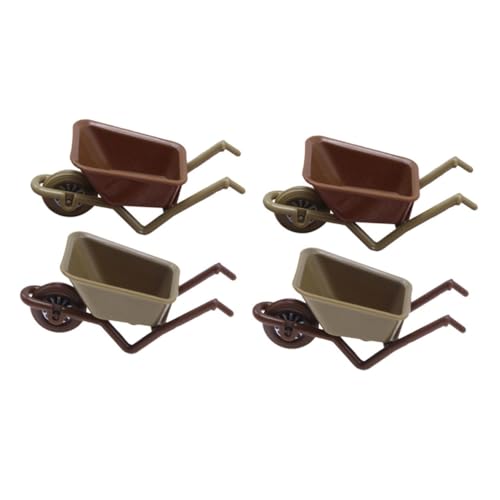 SUPVOX 2 Series Modelo De Mini Cochecito Modelo De Carro De Paisaje En Miniatura Carro De Jardín En Miniatura Mini Modelo De Carro De Jardín Modelos De Mini Carro El Plastico 2 Piezas*2