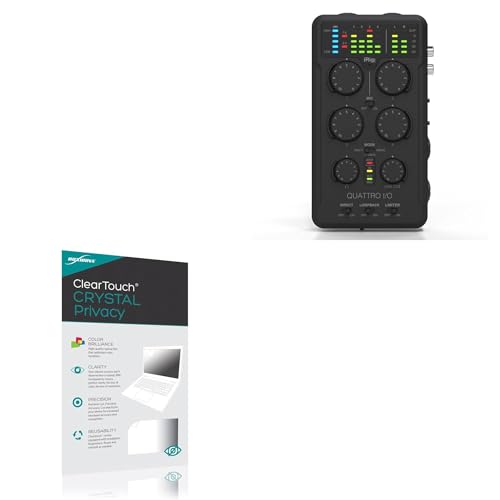 BoxWave Screen Protector Compatible with IK Multimedia iRig Pro Quattro I/O - ClearTouch Crystal Privacy (2-Pack), Privacy Screen Protector Flexible Film Clear