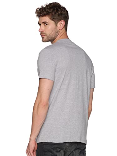 Image of Solid Men Round Neck White T-Shirt