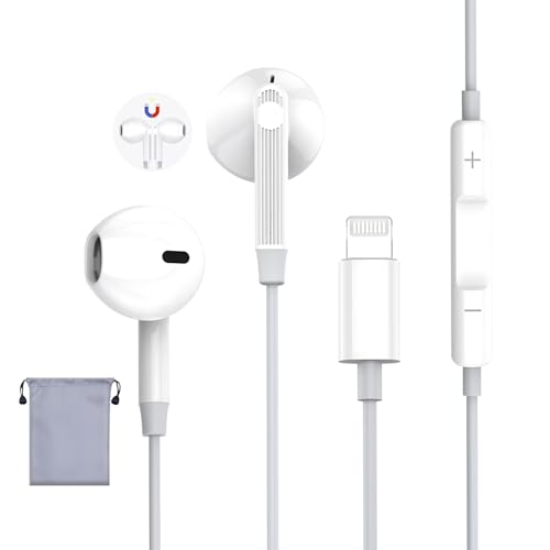 Amazon.co.jp: Moowarm イヤホン 有線 マイク付き iPhone用の【MFi認証