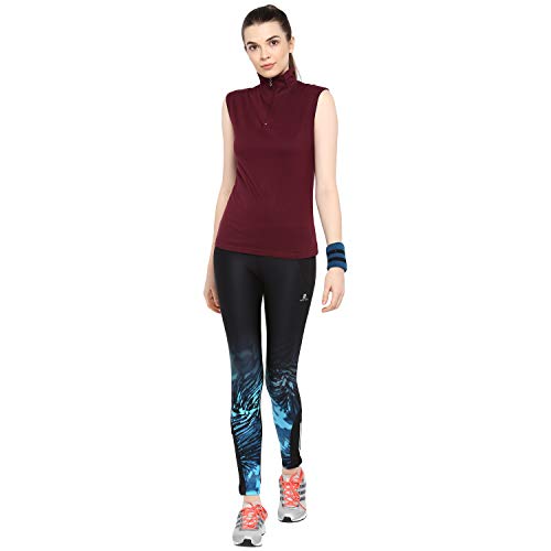 Image of Ap'pulse Women's Sleeveless 1 /4 Zip Hineck Tshirt(Pack of 2)