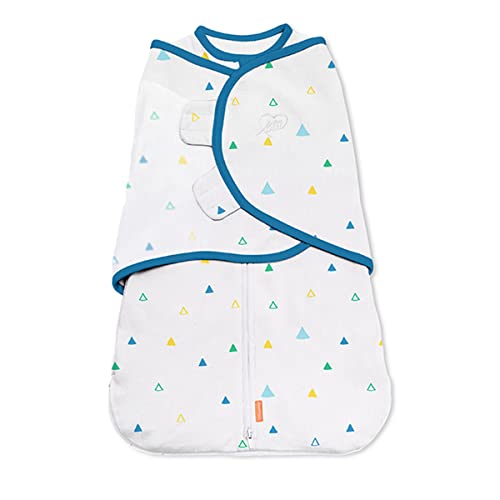 Image of SwaddleMe Room to Grow Swaddle - 0-6 Months, 1-pack (Triangle Sprinkles) Baby Swaddle Wrap Grows with Baby, Transitioning to Arms Out Sleep to Safely Roll and Self-Soothe