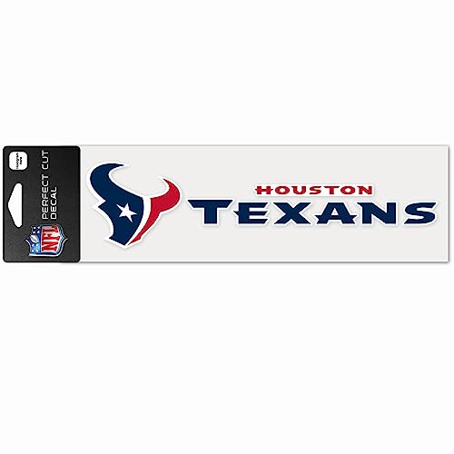 Wincraft NFL Houston Texans WCR49131014 Perfect Cut Decals, 3" x 10"