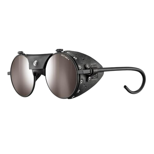 Julbo Vermont Heritage Sunglasses - Black/Black Frame - Brown w/Silver Mirror Lens (Alti Arc 4)