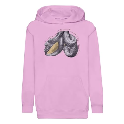 Sweat à capuche enfant python tapis illustration ancienne premium coupe minimaliste