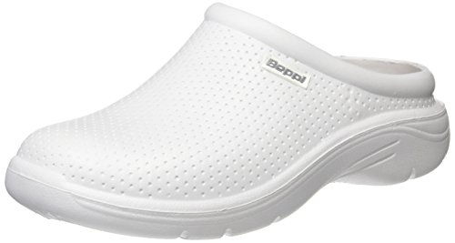 Beppi Eva Clog, Zoccoli da Lavoro Uomo, Bianco