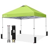 CROWN SHADES 10x10 Pop Up Canopy - Beach Tent with...