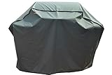 BroilPro Accessories 52' Heavy Duty Waterproof Gas Grill Cover fits Weber Char-Broil Coleman Gas Grill-Gray