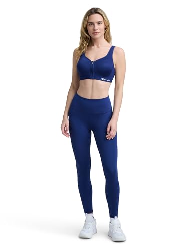 Image of Champion Women's Sports Bra, Motion Control Front-Zip, High-Impact Maximum Support, Breathable, Moisture-Wicking