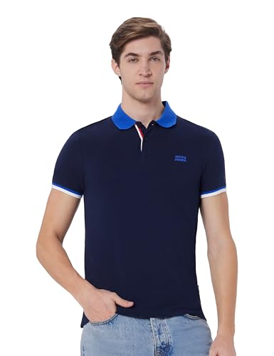 Image of JACK & JONES Mens Cotton Slim Fit Polo