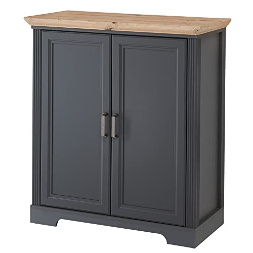 DEINE TANTE EMMA Gelsomino Jasmin Effetto comò in Stile Rustico con Molto Spazio Legno ingegnerizzato Artisan ca. 93 x 102 x 41 cm