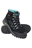Mountain Warehouse Womens Waterproof Boots - EVA Footbed Hiking Shoes Black Womens Shoe Size 8 US