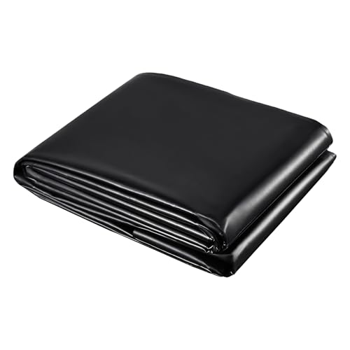 PSHYJUN Fodera Laghetto 100 x 750 cm Resistente Pond Liner Stabile Ai Raggi UV per Piscine Koi Pesce, Giardini Acquatici, Cascate, Nero
