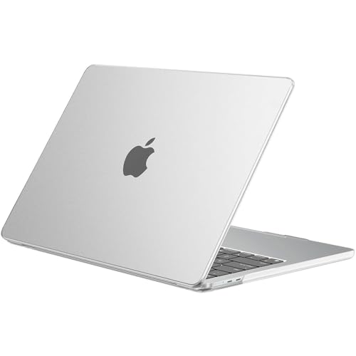 Image of EooCoo Case Compatible with MacBook Air 13 inch M5 2026-2022 M4 M3 M2 A3449 A3240 A3113 A2681, Matte Hard Shell Scratch Resistant Protective Cover for Mac Air 13.6 inch, Original Clear
