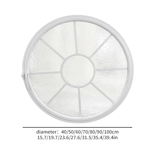 Ventana giratoria 360° redonda de aluminio y vidrio templado empotrada para dormitorios 3