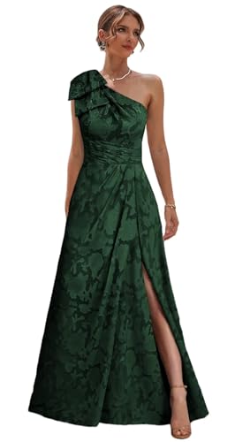 Long Mother of The Bride Dresses with Slit Emerald Green
