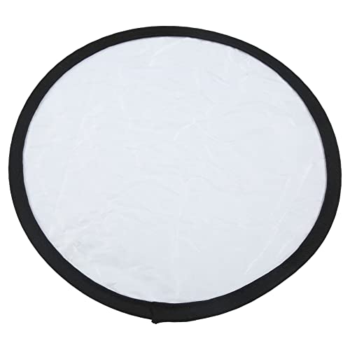 2 in 1, Silver White In1 Reflector Portable Round Photography and Light Reflectors for Live Lighting Outdoor 30cm (30cm)