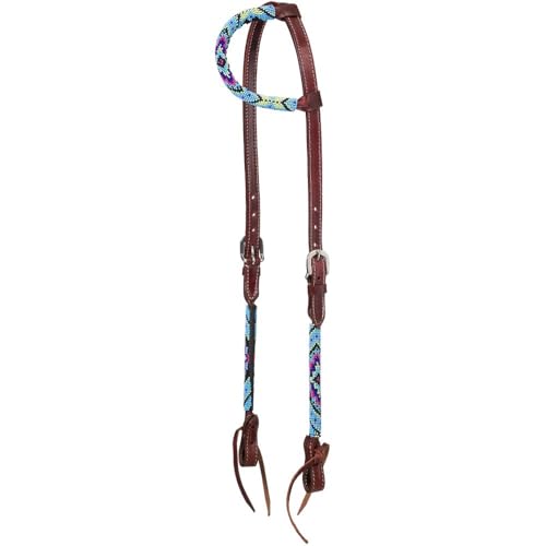 Tough 1 Beaded Turquoise Diamond One Ear Headstall