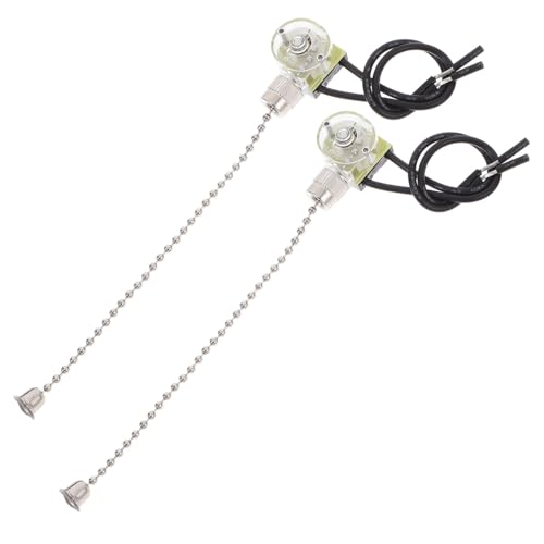 Sewroro 2piezas Cadena Para Interruptor De Luz De Ventilador Colgante Cadena Decorativa Extensor De Para Lámpara De Techo