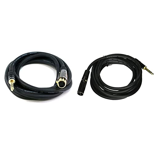 Image of Monoprice 10-Feet Premier Series XLR Audio Cables Bundle - 2 Pack