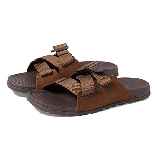 Chaco Women's Lowdown Leather Slide Sandal, Otter, 7